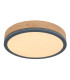 Doro 30cm Flush Ceiling Light Graphite LED 3000K-1