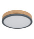 Doro 30cm Flush Ceiling Light Graphite LED 3000K-2