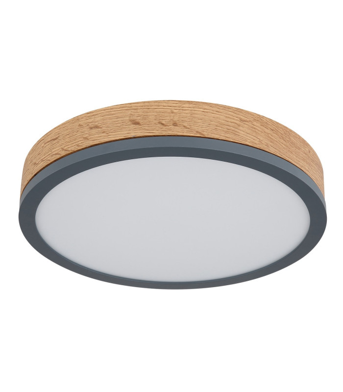 Doro 30cm Flush Ceiling Light Graphite LED 3000K-2