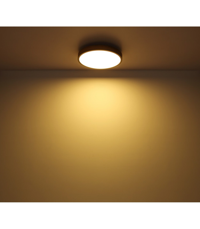Doro 30cm Flush Ceiling Light Graphite LED 3000K-5
