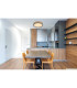 Doro 30cm Flush Ceiling Light Graphite LED 3000K-8