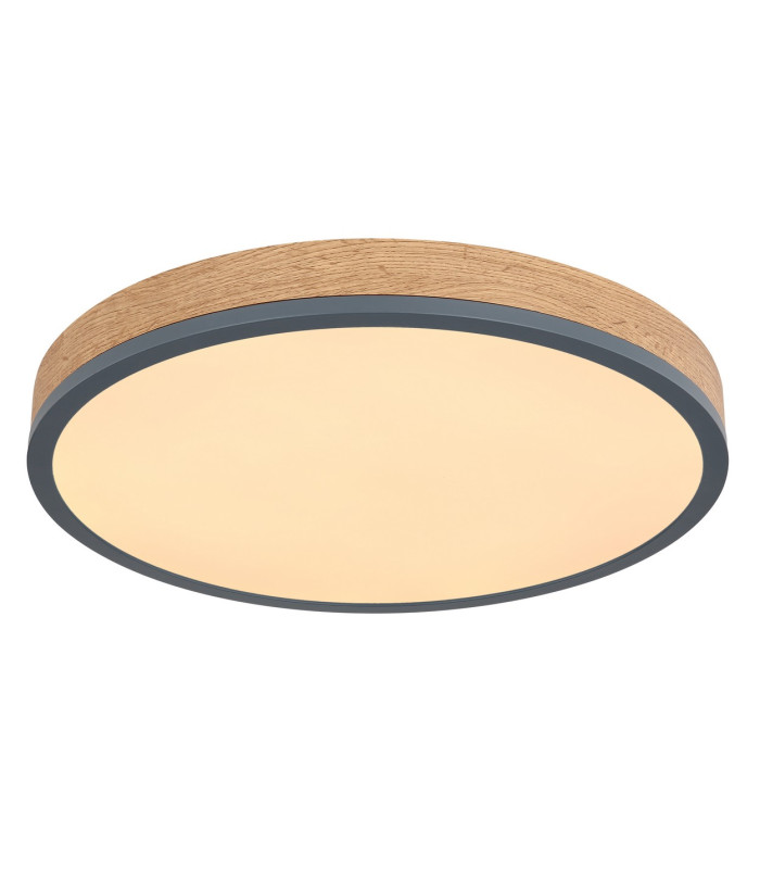 Doro 45cm Flush Ceiling Light Graphite LED Dimmable 2700-6500K Remote Control Timer-5