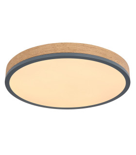 Doro 45cm Flush Ceiling Light Graphite LED 3000K-1