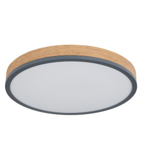 Doro 45cm Flush Ceiling Light Graphite LED 3000K-2