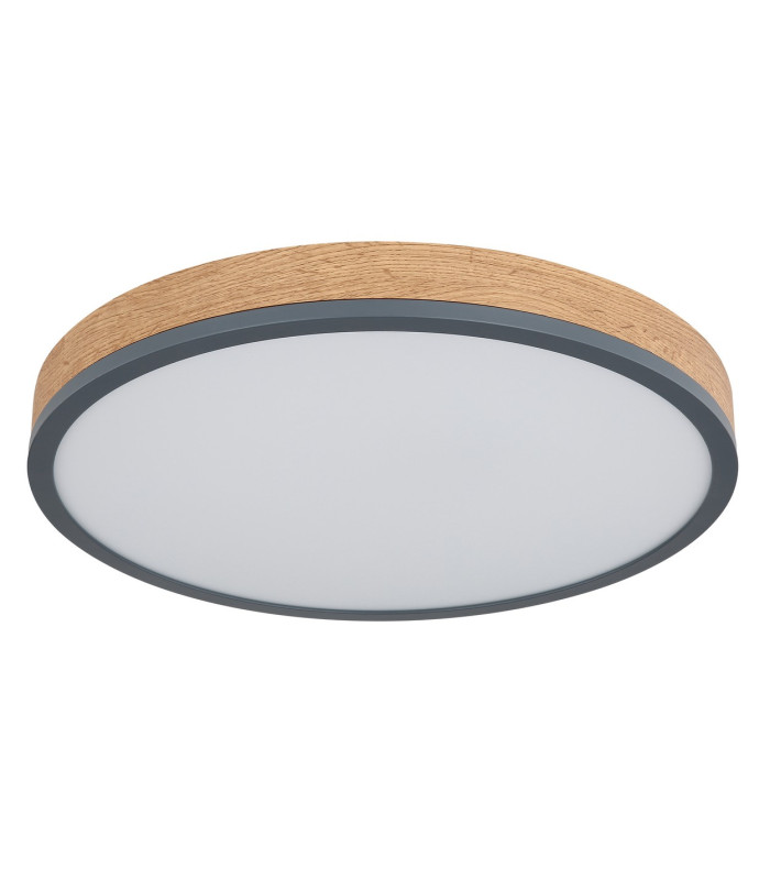 Doro 45cm Flush Ceiling Light Graphite LED 3000K-2