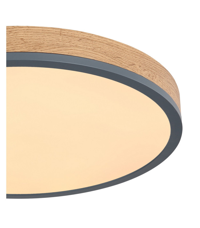 Doro 45cm Flush Ceiling Light Graphite LED 3000K-4