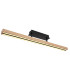 Doro 81.5cm Integrated LED Semi Flush Ceiling Light Matt Black LED 3000K-1