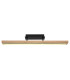 Doro 81.5cm Integrated LED Semi Flush Ceiling Light Matt Black LED 3000K-3