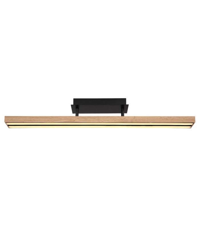 Doro 81.5cm Integrated LED Semi Flush Ceiling Light Matt Black LED 3000K-3
