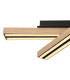 Doro Integrated LED Semi Flush Ceiling Light Matt Black LED 3000K-5