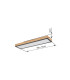 Doro 60x15cm Flush Ceiling Light Graphite LED 3000K-7