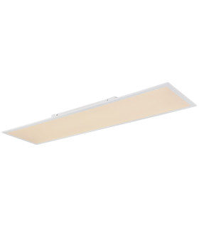 Doro Flush Ceiling Light White Matt 1x RGB LED Dimmable 3000-6500K Remote Control-1
