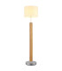 Taugus Floor Lamp with Shade Brown 1x E27-1