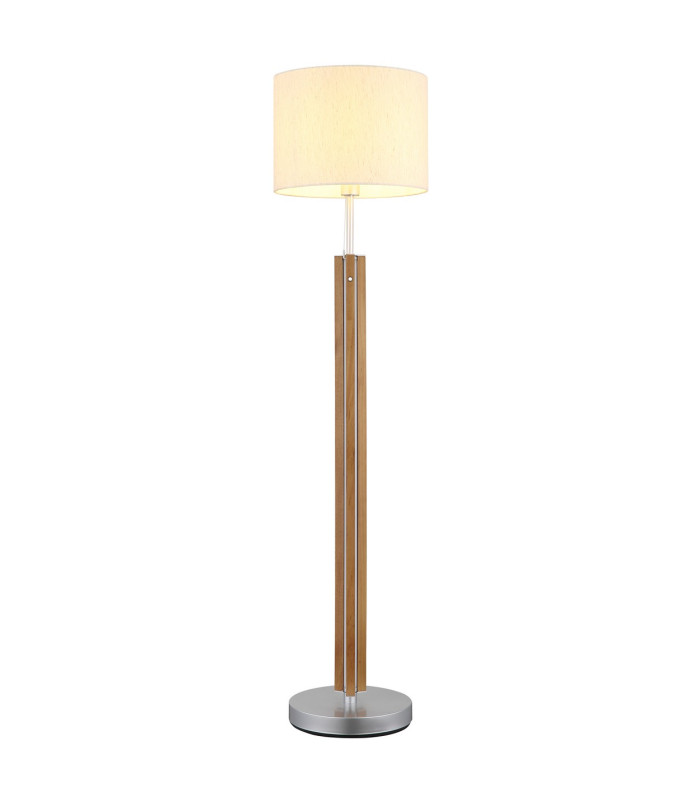 Taugus Floor Lamp with Shade Brown 1x E27-5
