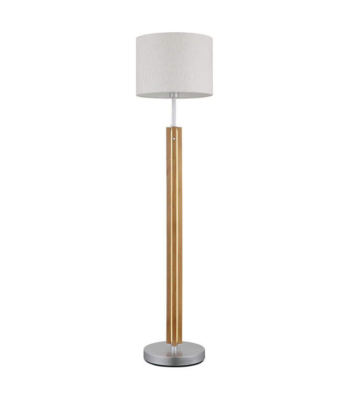 Taugus Floor Lamp with Shade Brown 1x E27-6