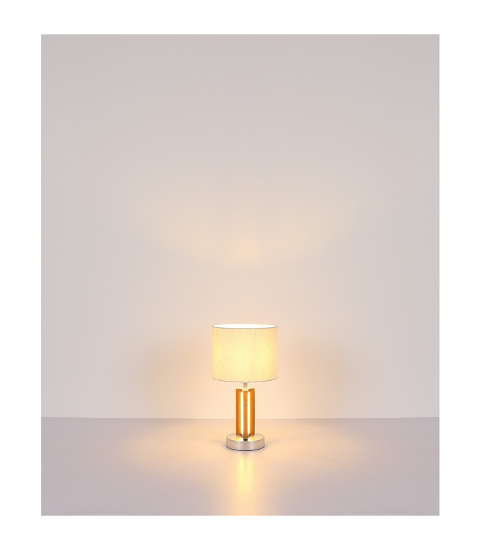 Taugus Floor Lamp with Shade Brown 1x E27-8