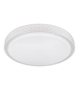 Ovi Decorative Flush Ceiling Light White LED 2700-6500K-2