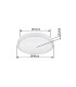 Ovi Decorative Flush Ceiling Light White LED 2700-6500K-10