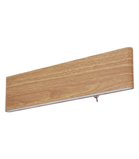 Siegfried 30cm Integrated LED Wall Lamp Wood Look LED 3000K-2