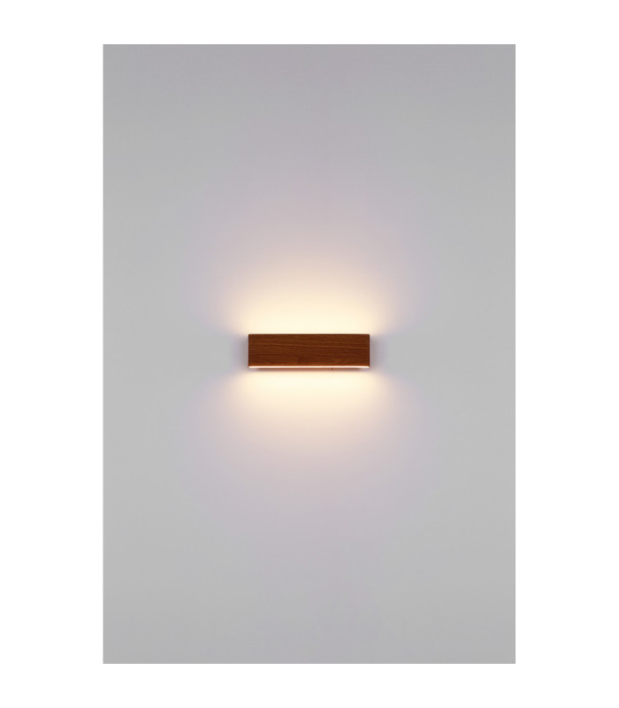 Siegfried 30cm Integrated LED Wall Lamp Wood Look LED 3000K-6