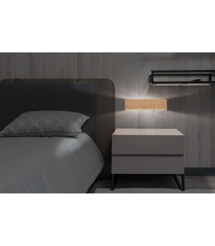 Siegfried 30cm Integrated LED Wall Lamp Wood Look LED 3000K-8