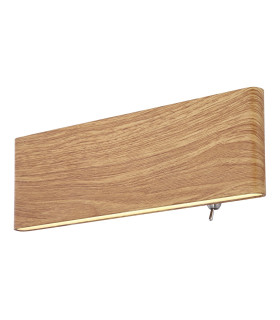 Siegfried 23cm Integrated LED Wall Lamp Wood Look LED 3000K-1