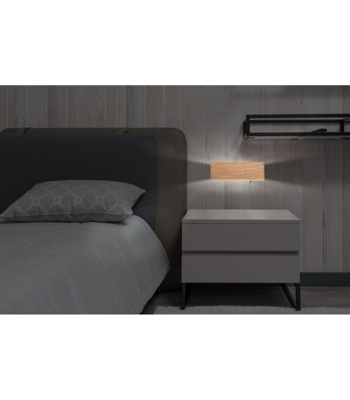 Siegfried 23cm Integrated LED Wall Lamp Wood Look LED 3000K-5