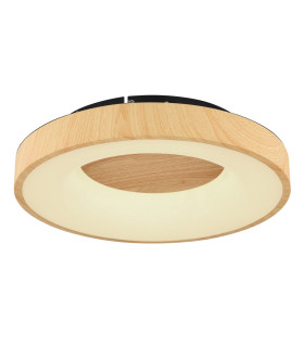 Jolli Integrated LED Semi Flush Ceiling Light Black LED Dimmable 2700-6000K Remote Control-1