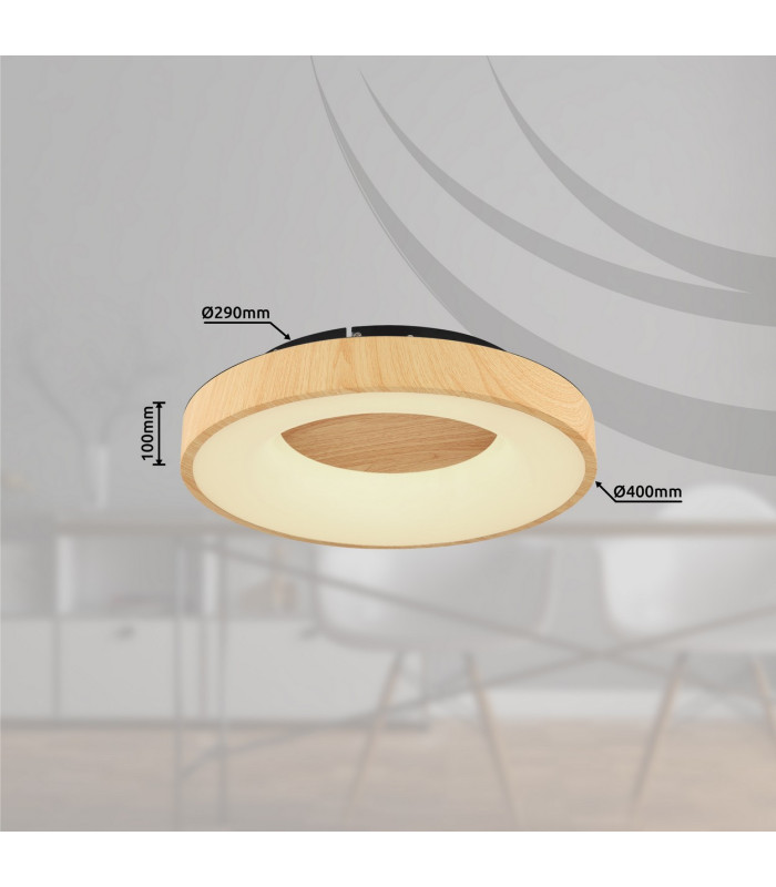 Jolli Integrated LED Semi Flush Ceiling Light Black LED Dimmable 2700-6000K Remote Control-14