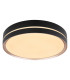 Manni 38.5cm Integrated LED Semi Flush Ceiling Light Black LED Dimmable 2700-6500K Remote Control-6