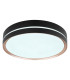 Manni 38.5cm Integrated LED Semi Flush Ceiling Light Black LED Dimmable 2700-6500K Remote Control-7