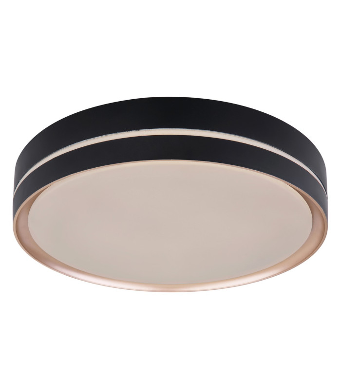 Manni 38.5cm Integrated LED Semi Flush Ceiling Light Black LED Dimmable 2700-6500K Remote Control-10