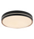 Manni 48.5cm Integrated LED Semi Flush Ceiling Light Black LED Dimmable 2700-6500K Remote Control-1