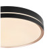 Manni 48.5cm Integrated LED Semi Flush Ceiling Light Black LED Dimmable 2700-6500K Remote Control-4