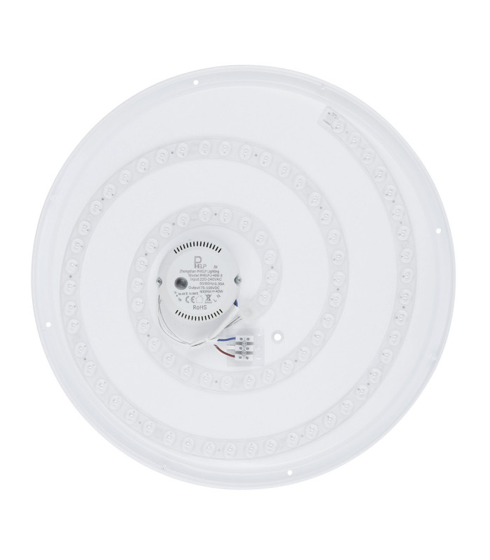 Manni 48.5cm Integrated LED Semi Flush Ceiling Light Black LED Dimmable 2700-6500K Remote Control-5