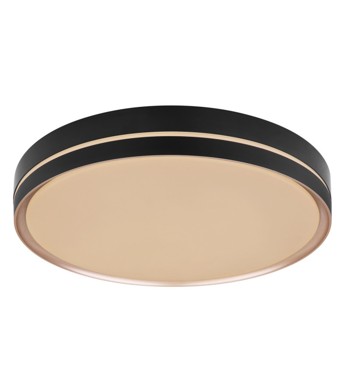 Manni 48.5cm Integrated LED Semi Flush Ceiling Light Black LED Dimmable 2700-6500K Remote Control-10
