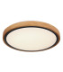 Bruno 31cm Outdoor Decorative Flush Matt Black LED 3000-6000K-1
