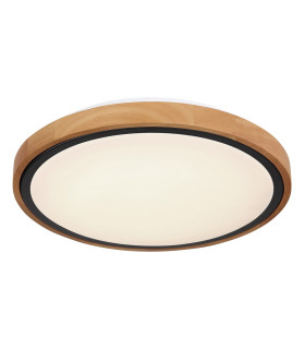 Bruno 31cm Outdoor Decorative Flush Matt Black LED 3000-6000K-1