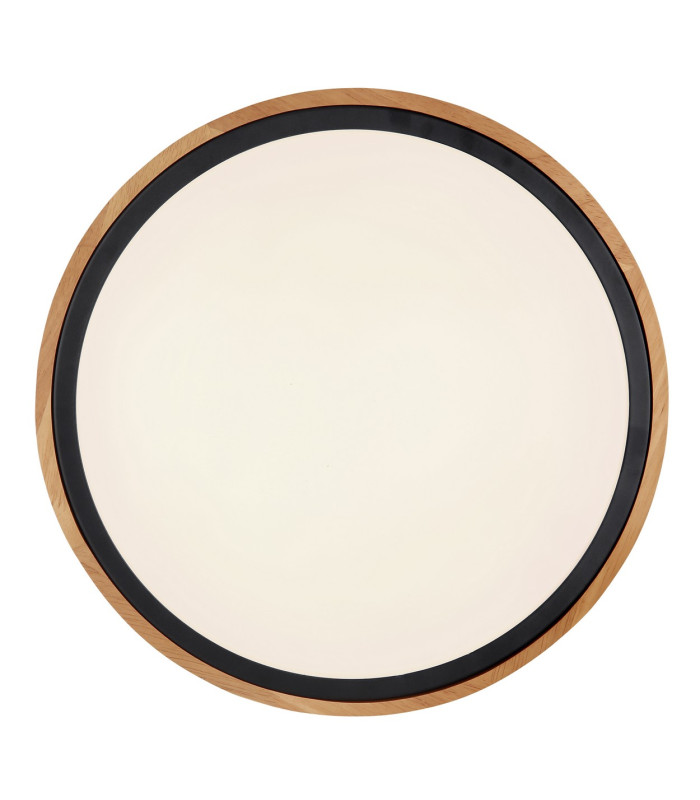 Bruno 31cm Outdoor Decorative Flush Matt Black LED 3000-6000K-3