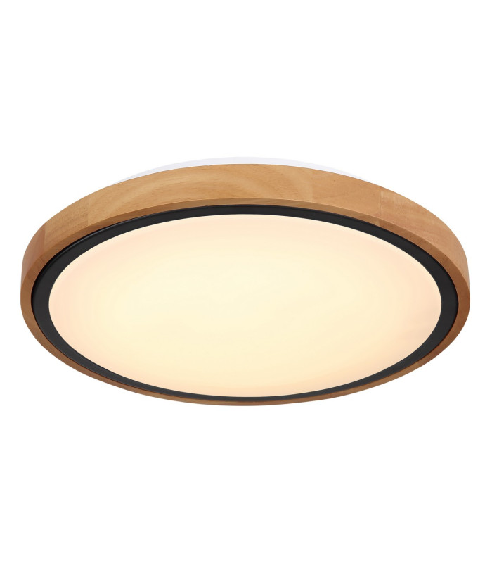Bruno 31cm Outdoor Decorative Flush Matt Black LED 3000-6000K-5