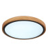 Bruno 31cm Outdoor Decorative Flush Matt Black LED 3000-6000K-6