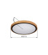 Bruno 31cm Outdoor Decorative Flush Matt Black LED 3000-6000K-12