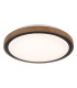 Bruno 36cm Integrated LED Semi Flush Ceiling Light Matt Black LED 3000-6000K-1