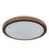 Bruno 36cm Integrated LED Semi Flush Ceiling Light Matt Black LED 3000-6000K-2