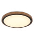 Bruno 36cm Integrated LED Semi Flush Ceiling Light Matt Black LED 3000-6000K-5
