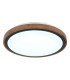 Bruno 36cm Integrated LED Semi Flush Ceiling Light Matt Black LED 3000-6000K-6