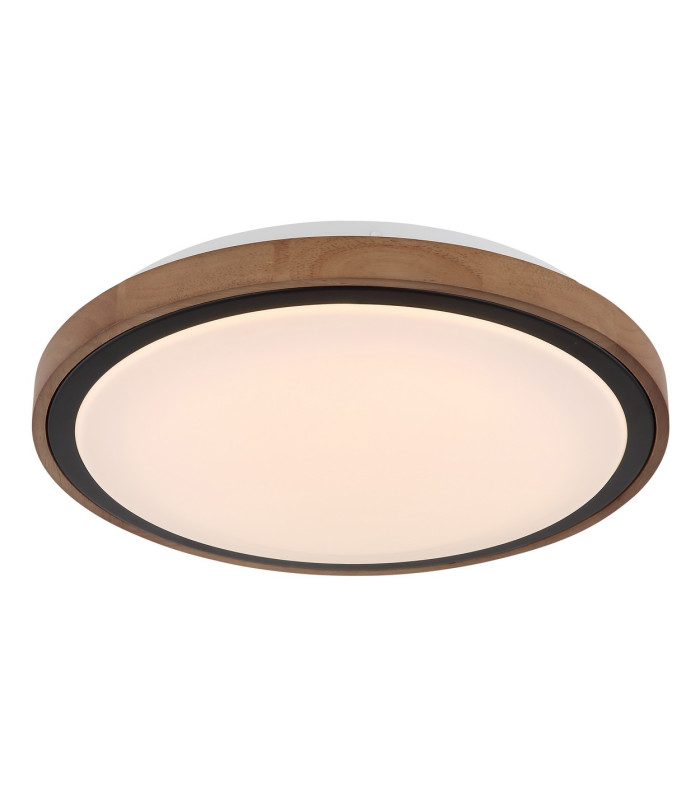 Bruno 36cm Integrated LED Semi Flush Ceiling Light Matt Black LED 3000-6000K-11