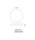 Bruno 36cm Integrated LED Semi Flush Ceiling Light Matt Black LED 3000-6000K-12
