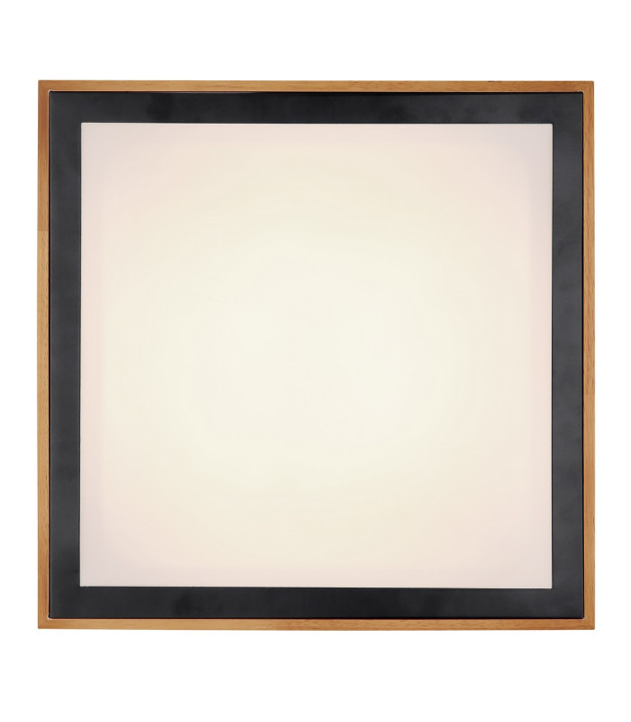 Bruno 39cm Integrated LED Semi Flush Ceiling Light Matt Black LED 3000-6000K-4