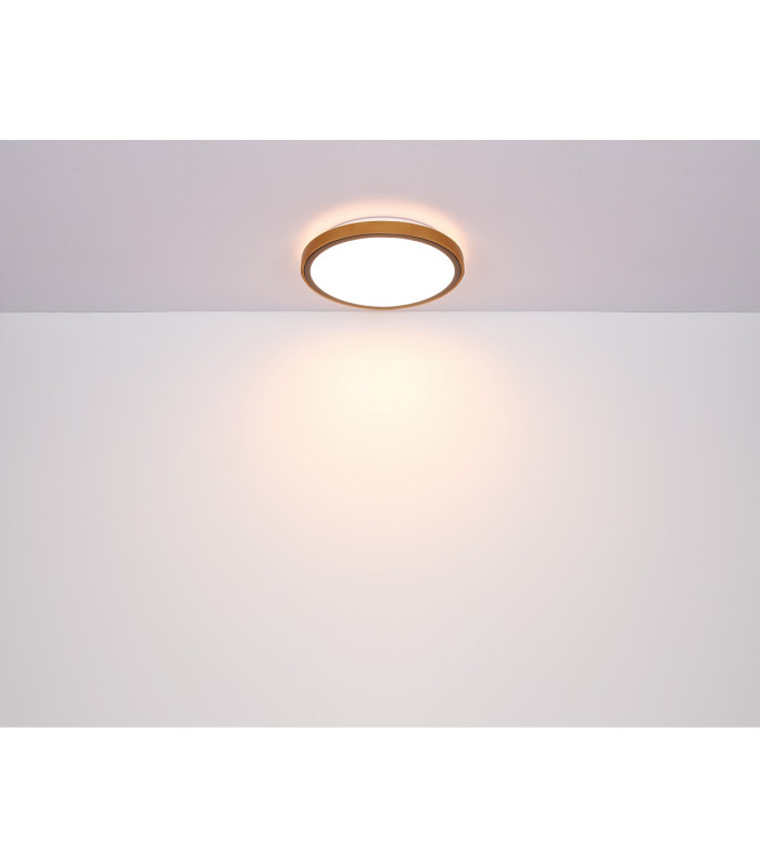 Bruno 39cm Integrated LED Semi Flush Ceiling Light Matt Black LED 3000-6000K-10